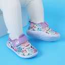 FEETCITY Baby First Walking Shoes Boys Girls Toddler Sneakers Anti-Slip Newborn Crib Shoes 18-24 Months Infant Whitepurple