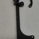 4150 4160 Series Throttle Body Cable Bracket Billet Aluminum Anodized Throttle Cable Bracket Adjustable (Black)