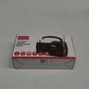 GPX R633B Portable Shortwave AM/FM Clock Radio (Black)