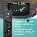 Replacement Voice Remote Fit for All Fireseries TV Cube/Stick, Compatible with Firestick 4K Max/4K (1st/2nd Gen), TV Stick (2nd/3rd Gen)/Lite/HD, and for All TCL, Insignia-Toshiba-Pioneer Smart-TVs