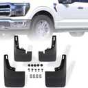 AG's Mud Flaps Fit for 2021-2024 Ford F150 Mud Flaps No Drill Guards Splash Fits for 2021 2022 2023 2024 Ford F150 Accessories(Not fit Raptor/Lightning and Fender Flares) with Installation Hardware