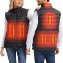 Heated Vest, Electric Smart Warming Heated Jackets Clothing Vest, Unisex Winter Hooded Heated Vests Outerwear, Medium