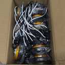 Partswcgg 2" Inch Round Led Trailer Marker Lights 4 LED, 10 Red + 10 Amber 2" Inch Round LED Trailer Side Clearance Marker Lights Sealed Grommet Flush Mount Waterproof w/2 Prong Wire Pigtails