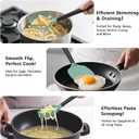 Coukre Silicone Kitchen Cooking Utensils Set with Holder Heat-Resistant, Food-Grade Kitchen Tools, Spatula, Spoon & Gadgets for Non-Stick Pans, Dishwasher Safe (14, AquaGreen)