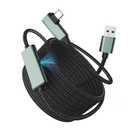 Hojas VR Link Cable 5M for Meta Quest 3/2/Pro, USB 3.0 to USB C Cord with 5Gbps Data and Separate 18W Fast Charging Port for PCVR