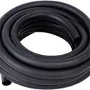 LokoCar Rubber Fuel Hose Line Push Lock 3/16" ID SAE 30R7 NBR 25ft 300PSI Black