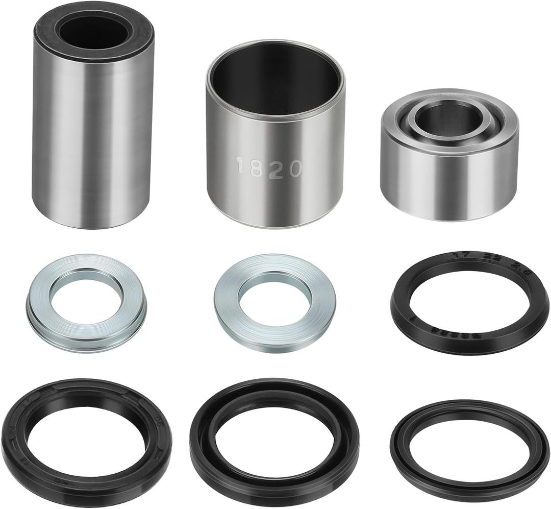 Front Shock Bushing Kit Upper&Lower for Honda TRX400EX 400EX 1999-2004 (For 1 Shock)