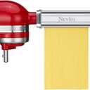 Pasta Maker Attachments Set for all KitchenAid Stand Mixer, including Pasta Sheet Roller, Spaghetti Cutter, Fettuccine Cutter by Nevku