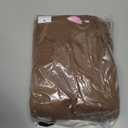 3 Pack Women's Maternity Shirts Long Sleeve Waffle Knit Side Split Oversized Tops Pregnancy Clothes Fall Tees (Medium, Khaki, Brown, Black)