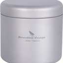 Boundless Voyage Titanium Small Tin Can Box Canister Tea Tins Coffee Tins Food Storage Container for Tea,Coffee, Herb, Candy, Chocolate, Sugar, Spices, Beans