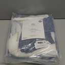 Geomoroccan Ombre 100% Blackout Curtains 84 Inch Length 2 Panels for Bedroom Blue White Gradient Patterned Room Darkening Thermal Insulated Grommet Window Treatment Drapes, 52x84, 2 Set