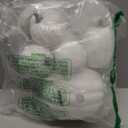 7 Pcs Assorted Sizes Fall Artificial Pumpkins Harvest Pumpkins Faux Foam Pumpkins for Fall Autumn Season Halloween Thanksgiving Harvest Holiday Season Festive Tabletop Decoration (White)