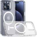 Amazon.com: ESR for iPhone 15 Pro Max Case, Compatible with MagSafe, Military-Grade Protection, Yellowing Resistant, Scratch-Resistant Back, Magnetic Case for iPhone 15 Pro Max, Classic Series, Frosted Clear : Cell Phones & Accessories