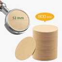600pcs Espresso Filter Paper for CASABREWS Espresso Machine, Portafilter Filter Disposable Puck Screen for De'Longhi Stilosa Manual 51mm Portafilter Filter Basket, 51mm