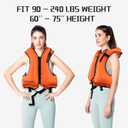 Snorkel Vest for Adults, Inflatable Snorkeling Vest for Men & Women, Portable Swim Jacket & Buoyancy Vest for Snorkeling, Swimming, Kayaking, Boating