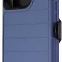 OtterBox DEFENDER SERIES Case & Holster for Apple iPhone 16e, Plastic, Wireless Charging Compatible - Fort Blue