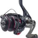 Quantum Smoke Spinning Fishing Reel, Changeable Right- or Left-Hand Retrieve, Continuous Anti-Reverse Clutch with NiTi Indestructible Bail, SCR Alloy Frame, Black