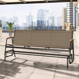 3-Seat Patio Glider Bench