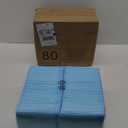 Amazon Basics Heavy Duty Dog and Puppy Pee Pads, 5-Layer Leak-Proof Ultra Absorbent, Quick-Dry Surface, Potty Training, Regular (24x23"), 80 Count, Blue & White