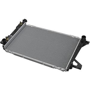 TRQ Radiator Assembly Aluminum Core Compatible with 85-96 Ford Bronco F-150 F-250 97 F-250 HD 85-97 F-350 CU1453 FO3010135