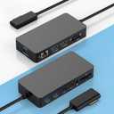 New Docking Station Dual HDMI+VGA Compatible with Surface Pro 12/11/10/9/8/X/7/6/5/4/3,Surface Laptop 7/6/5/4/3/2/1,Surface Surface Go 4/3/2/1, and Surface Book 3/2/1