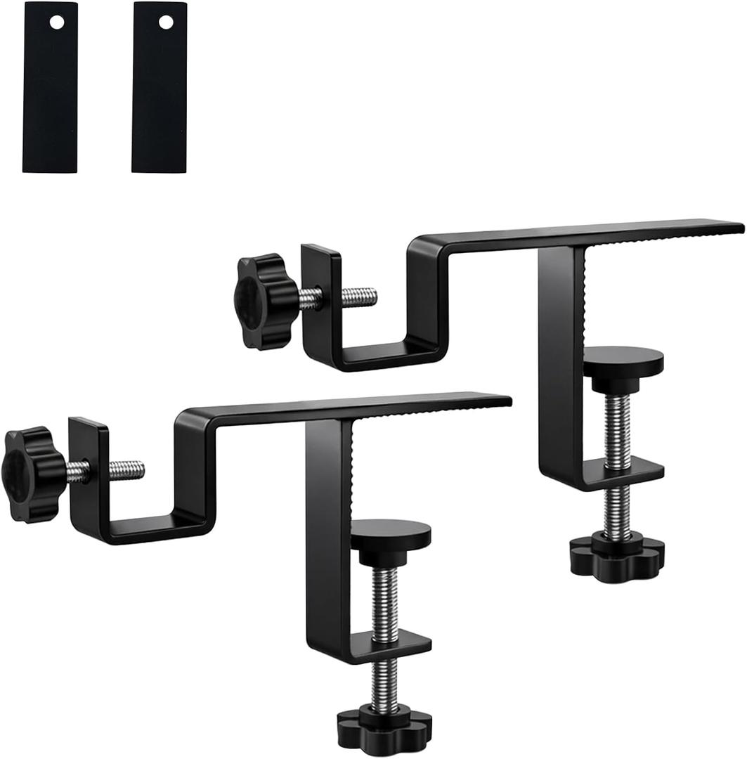Internal Curtain Rod Set 0.8-2.3 Inch Wide Track, No Drilling Required, Tool-Free,Magnetic Curtain Hooks, Black 2 Pieces (US Patent Application)