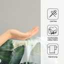 Imiss Palm Leaf Tropical Hand Towel Set of 2,Summer Green Gold Leaves Botanical Kitchen Dish Towels 14.4 x 28.3 Inch Soft Bathroom Guest Towels for Spa Yoga Gym Decor