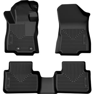 Husky Liners Weatherbeater Floor Mats | Fits 2025-2026 Subaru Forester | Front & 2nd Row, 3-pc Black - 95381