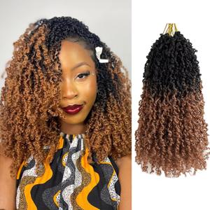 12 Inch Pre-Looped Yanky Twist Crochet Hair, 30 Strands/Pc, Mini Passion Twists, Senegalese Braiding Hair (OT30, 8 Pcs/Pack)