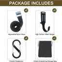 Tree Stand Straps Bow Hanger with Metal Hooks, High Loading Saddle Hunting Accessories, Gear Hanger for Hunting, Hiking, Camping with Storage Bag