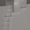 Thyle Jewelry Acrylic Risers Square Cube Display Nesting Risers Figure Stand with Hollow Bottoms Display Stand Shelf for Cosmetics Food Collectibles Perfume, 6 Sizes(Clear,24 Pcs)