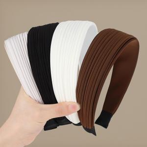 Headbands for Women 4Pcs Wide Headbands for Womens Hair Thick Head Band Non-slip HairBands Fashion Hair Accessories for Women Girls