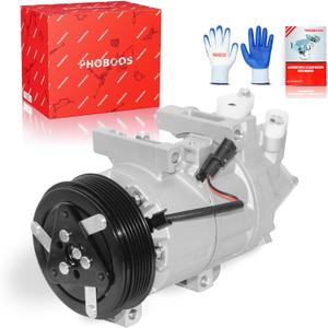 PHOBOOS A/C compressor with Clutch Compatible with Nissan Altima 2013-2018 L4 2.5L (Base/S/SR Models ONLY)Note: with One Plug,VCS14IC TypeRef. 78664, 77664