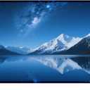 Large Mouse Pad 31.5x11.8 Inch, XXL Gaming Desk Mat with Non-Slip Rubber Base, Natural Scenery Design Mouse Pads for Desktop, Computer, Office & Home Use - Fits Keyboard and Laptop (Starry Mountain)