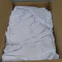 Cocktail Table Covers-Spandex Round High Top Table Cloths 6 Pack 32x43 Inch-White Stretch Fitted Bar Tall Tablecloth for Pub Bistro Highboy Party Event Banquet Height Folding Satnding Tables