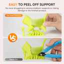 TECBEARS High Speed PLA 3D Printer FilamentMatte PLA Filament 1.75mm for High Speed 50-600mm/s, High Toughness Matte Filament, Black 1KG