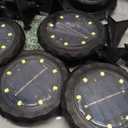 SOLPEX Mini Solar Ground Lights, 12 Pack Solar Lights Outdoor Waterproof, Landscape Lighting for Garden Pathway Driveway Walkway (Warm White)