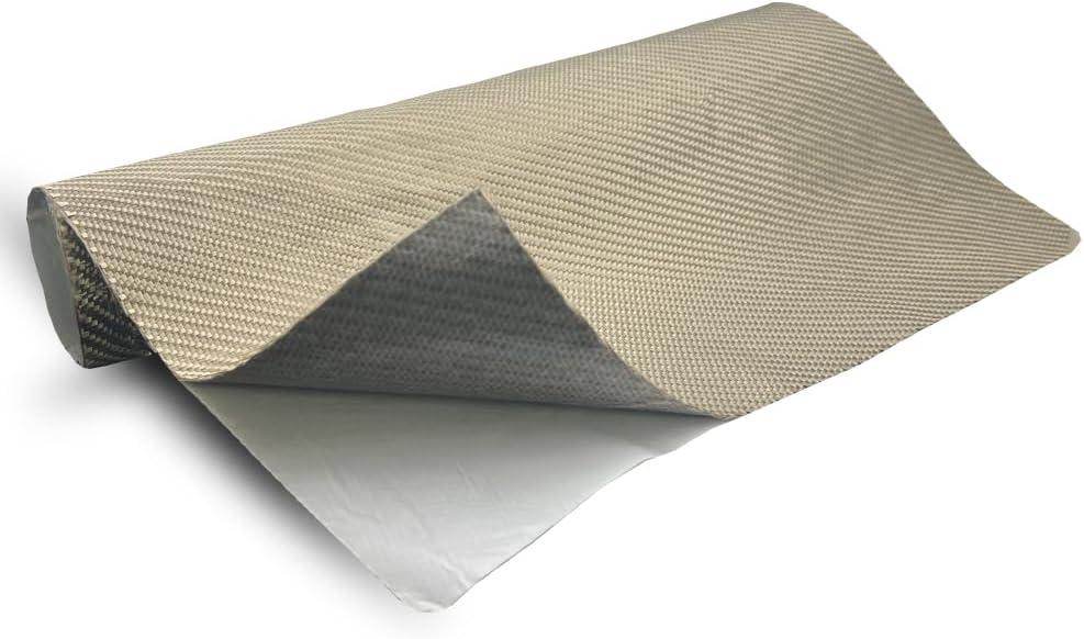 Titanium Adhesive Backed exhaust heat shield 2500 Degrees High Temp Protection Material Thermal Barrier Blanket Mat (24'' X 40'')