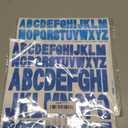 2 x Starboling Letter Stickers,2 Inch+1 Inch Blue Alphabet Sticker,Self Adhesive Vinyl for Crafts Outdoor Sign Wall Mailbox Windows Doors Car posterboard
