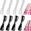 Riakrum Table Bungees Tablecloth Strap Band Tablecloth Bungee Cord to Hold Down Table Cloth for Outdoor Tables Kitchen Tables Picnic Camping Wedding Party (8 Pcs,Normal Size)