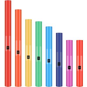 1 Set Sound Tube Set of 8 Plastic Percussion Instrument Colorful Octave Tube Kit Musical Toy