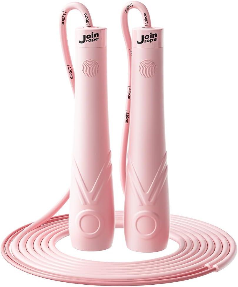 Kids Jump Rope for Children-Adjustable Speed Skipping Rope with Dual Bearings, Segmented Anti-Tangle Cord, Silicone Handles, Indoor Outdoor Fitness Toy for Boys & Girls