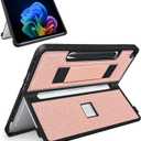 SSSGRGB Protective Case for Microsoft Surface Pro 12 inch 2025 | Fall-Resistant Cover with Hand Strap | Compatible with Built-in Kickstand & Magnetic Slim Pen Storage & Type Cover Keyboard | Pink