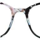 VisionGlobal Blue Light Blocking Glasses for Women, Anti Eyestrain, Computer Reading, TV Glasses, Stylish Square Frame, Anti Glare(+1.25 Magnification) (01_nola_pink)