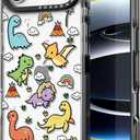 for iPhone Air Case Cute - Durable Shockproof 6.6 ft Drop Impact Phone Case - Funny Dinosaur Land Design for iPhone 17 Air (6.5") Black