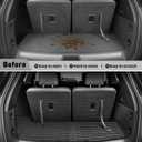 for Cadillac XT6 2025-2020 Cargo Liner Trunk Mat Cover All Weather Season Protection Car Interior Rubber Custom Carpet Waterproof Anti-Slip Tech Car Automotive Interior 2024 2023 2022 2021 Accessories