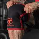 Iron Bull Strength Knee Sleeves for Powerlifting (7mm) - Weightlifting Knee Compression Sleeve for Squats - Knee Brace Support for Gym, Workout, Fitness (Medium)