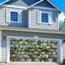 13 x 6 ft Stone Brick Wall Garage Door Backdrop, Vintage Textured Stone Rock Ancient Wall Overgrown Adventure Theme Garage Door Cover Decoration Indoor Outdoor Decor Banner Cover (N2245)