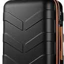 TILYMOL Hardside Carry On Luggage 22x14x9 Airline Approved with Spinner Wheels, Lightweight 20-inch Carry-On Suitcase for Men & Women, Black