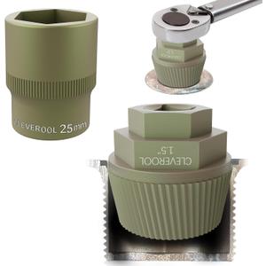 1.5" Tub Drain Extractor with 1inch Socket, Remove The Old, Broken, Stubborn, Rusted Drain Tub Bathtub Stopper, Strong Grab Plumbing Tools with Solid Storage Case